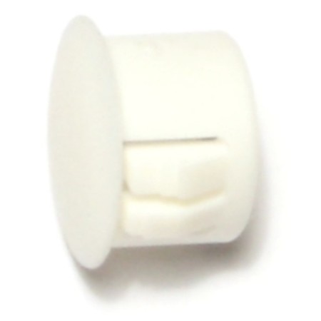 MIDWEST FASTENER 1/2" White Nylon Plastic Flush Head Hole Plugs 1 12PK 69446